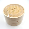 Professional handmade 10 inch 2 tier basket bamboo steamer with Lid